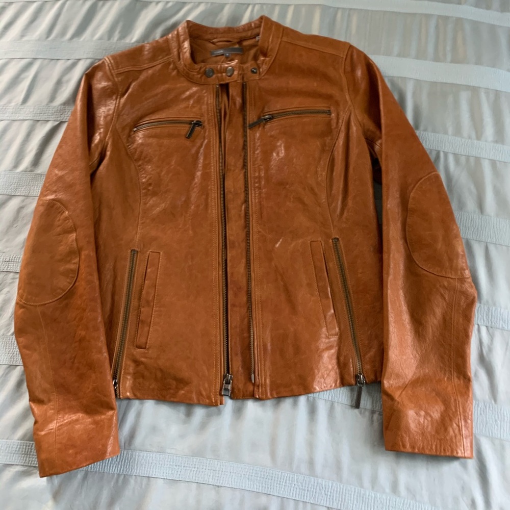 Vince Leather Biker Jacket